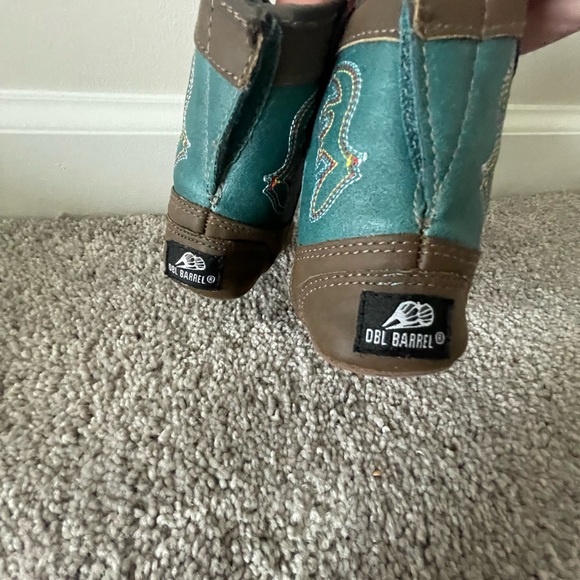 DBL Barrel Infant Open Range Baby Bucker Western Cowboy Boots Brown size infant - Picture 2 of 4